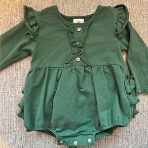 Green Ruffled Bubble